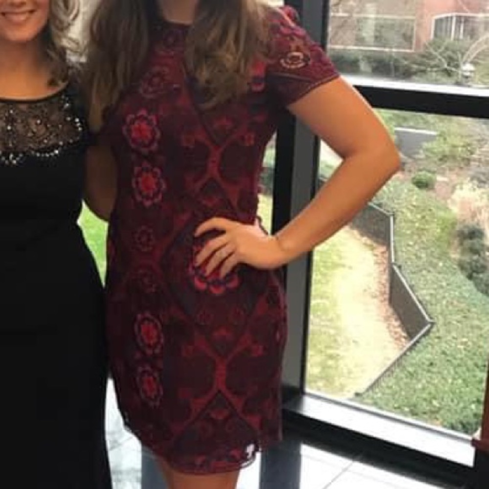 Maroon dress